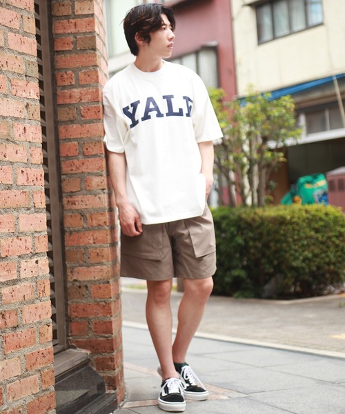 WESTSEA（ウエストシー）の「YALE 大学T ヘビーウエイト ビッグシルエットTシャツ（Tシャツ/カットソー・メンズ・ホワイト/ホワイト系その他/グレー系その他/チャコール・M/L/XL）」の19枚目の写真