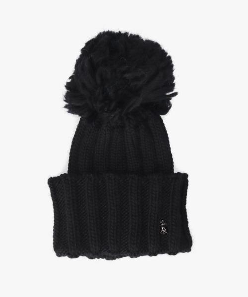 arth（アース）の「arth  Big Ponpon Watch（ニットキャップ/ビーニー・レディース・ブルー/ブラック/ホワイト・FREE）」の3枚目の写真