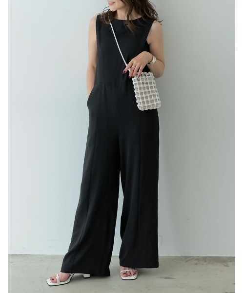 [低身長/高身長サイズ有]ポーラタックデザインオールインワン