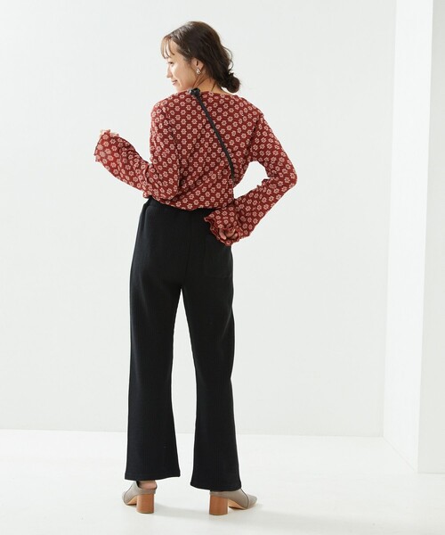 【s30】【ワム / WoM】フラワープリントロンティー　FLOWER PRINT LON T【送料無料】【キャンセル返品交換不可】【let】 フラワープリントロンTee/earth music&ecology（アース