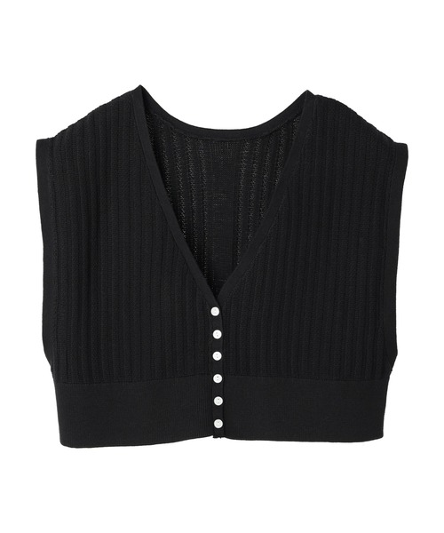 CRAFT STANDARD BOUTIQUE（クラフトスタンダードブティック）の「2WAY ニットベスト　＊◆（ベスト・レディース・ブラック/パープル/ダークグレー/キャメル・FREE）」の9枚目の写真