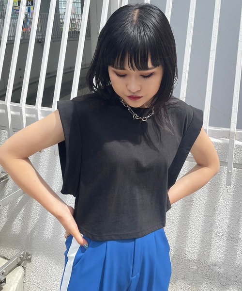 Narcissus(ナルシス)の「【Narcissus】モードノースリトップス(タンクトップ・レディース・ホワイト/ブラック・FREE)」の16枚目の写真