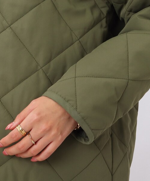 DRESKIP（ドレスキップ）の「◆【撥水/吸湿発熱】今年は断然ショート丈！　キルトジャケット（ブルゾン・レディース・ブラック/グレー/カーキ・03/02）」の9枚目の写真