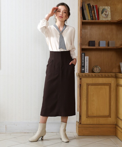 ASTORIA ODIER（アストリアオディール）の「バックスピンドルタイトスカート（スカート・レディース・パープル/ピンク/ブラウン/ブラック・SMALL/MEDIUM/LARGE）」の15枚目の写真