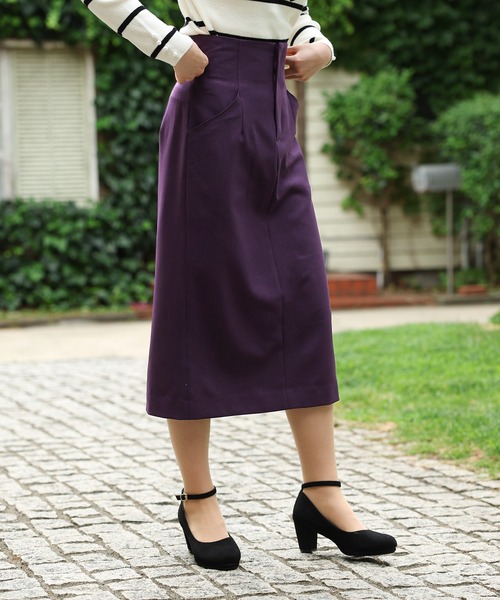 ASTORIA ODIER（アストリアオディール）の「バックスピンドルタイトスカート（スカート・レディース・パープル/ピンク/ブラウン/ブラック・SMALL/MEDIUM/LARGE）」の20枚目の写真