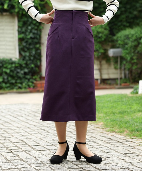 ASTORIA ODIER（アストリアオディール）の「バックスピンドルタイトスカート（スカート・レディース・パープル/ピンク/ブラウン/ブラック・SMALL/MEDIUM/LARGE）」の18枚目の写真