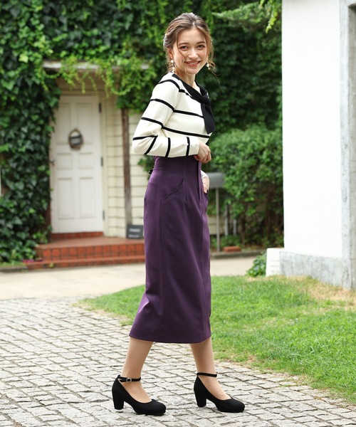 ASTORIA ODIER（アストリアオディール）の「バックスピンドルタイトスカート（スカート・レディース・パープル/ピンク/ブラウン/ブラック・SMALL/MEDIUM/LARGE）」の22枚目の写真