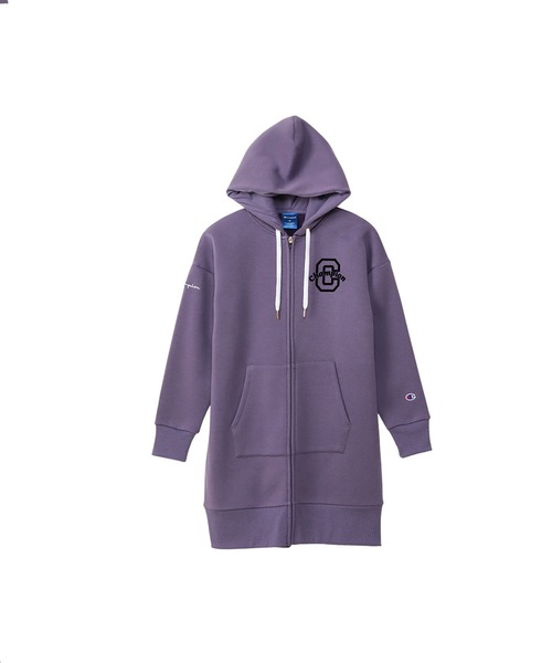 Champion（チャンピオン）の「【Champion/チャンピオン】レディース スポーツ テックウィーブ テリージップフーデッドスウェットシャツ（パーカー・レディース・パープル系その他/ブラック/グレー/オリーブ・LARGE/MEDIUM）」の4枚目の写真