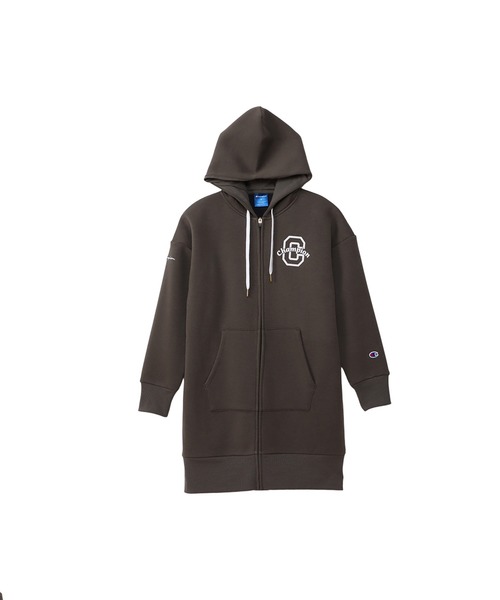 Champion（チャンピオン）の「【Champion/チャンピオン】レディース スポーツ テックウィーブ テリージップフーデッドスウェットシャツ（パーカー・レディース・パープル系その他/ブラック/グレー/オリーブ・LARGE/MEDIUM）」の3枚目の写真