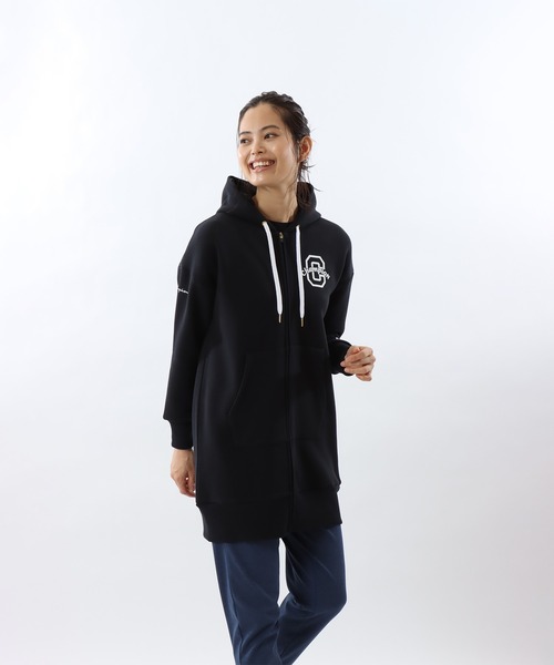 Champion（チャンピオン）の「【Champion/チャンピオン】レディース スポーツ テックウィーブ テリージップフーデッドスウェットシャツ（パーカー・レディース・パープル系その他/ブラック/グレー/オリーブ・LARGE/MEDIUM）」の2枚目の写真