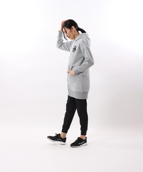 Champion（チャンピオン）の「【Champion/チャンピオン】レディース スポーツ テックウィーブ テリージップフーデッドスウェットシャツ（パーカー・レディース・パープル系その他/ブラック/グレー/オリーブ・LARGE/MEDIUM）」の18枚目の写真
