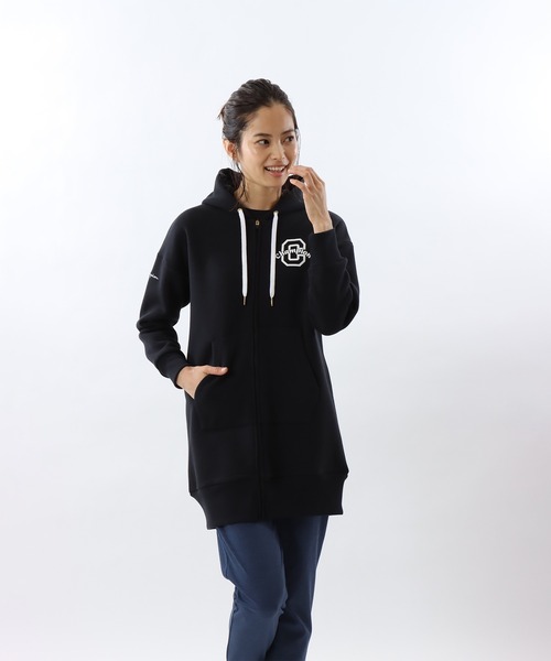 Champion（チャンピオン）の「【Champion/チャンピオン】レディース スポーツ テックウィーブ テリージップフーデッドスウェットシャツ（パーカー・レディース・パープル系その他/ブラック/グレー/オリーブ・LARGE/MEDIUM）」の5枚目の写真
