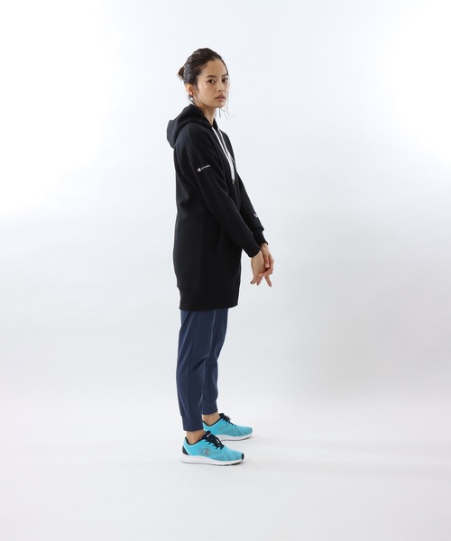 Champion（チャンピオン）の「【Champion/チャンピオン】レディース スポーツ テックウィーブ テリージップフーデッドスウェットシャツ（パーカー・レディース・パープル系その他/ブラック/グレー/オリーブ・LARGE/MEDIUM）」の9枚目の写真
