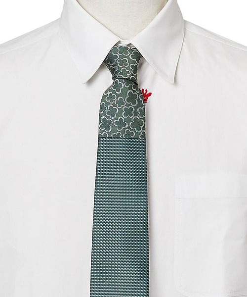giraffe 」フラワークレリック千鳥タイ シルクネクタイ ネクタイ専門店 giraffe 】フラワークレリック千鳥タイ シルクネクタイ