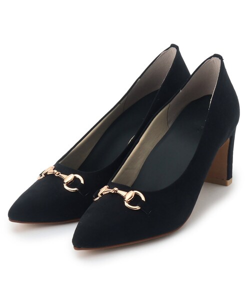 ESPERANZA(エスペランサ)の「【日本製】ビット付ソフトポインテッドブロックヒールパンプス(パンプス・レディース・ブラウン系1/ブラック系/グリーン系その他2/こしょう色系1・24.0cm/22.5cm/23.5cm/23.0cm/24.5cm/22.0cm)」の6枚目の写真