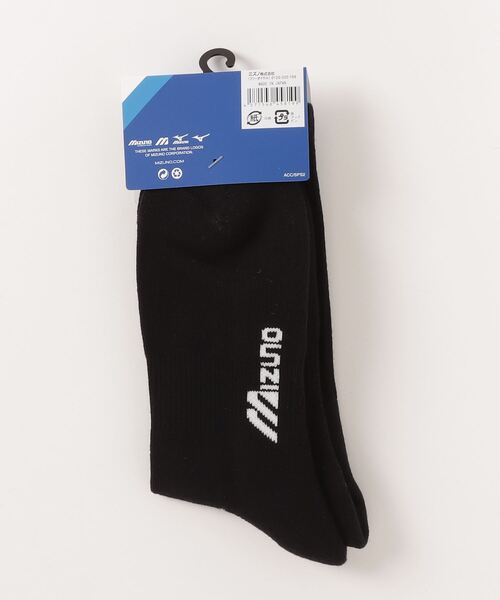 MIZUNO SPORTS STYLE（ミズノスポーツスタイル）の「Ｍワッペンソックス　［ユニセックス］（ソックス/靴下・メンズ・ホワイト/ブラック・25-27CM/22-24cm）」の4枚目の写真