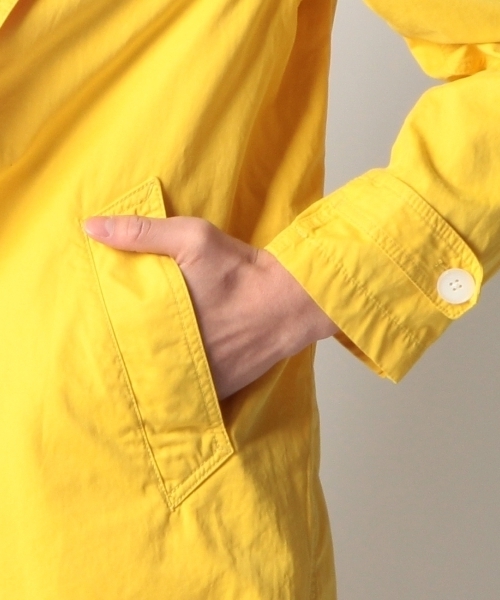 THE SHOP TK （ザ ショップ ティーケー ）の「フード付ステンカラーコート（ステンカラーコート・メンズ・ブルー/イエロー・03/02）」の6枚目の写真