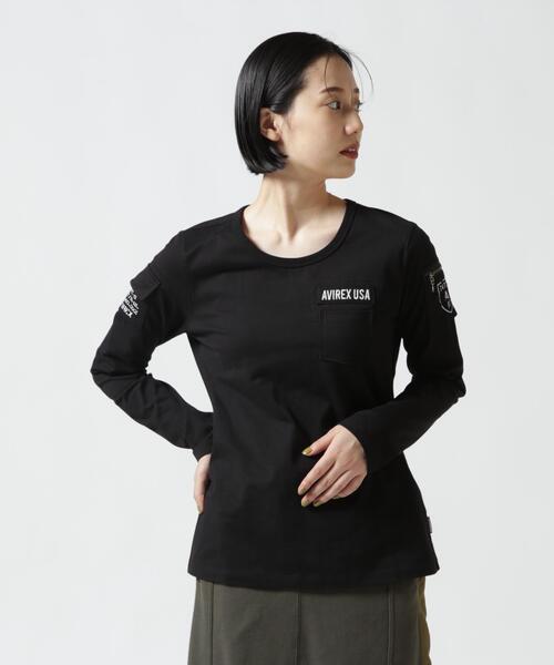 AVIREX(アヴィレックス)の「《価格改定商品》FATIGUE L/S T-SHIRT/ ファティーグロングスリーブTシャツ(Tシャツ/カットソー・メンズ・ホワイト/ブラック/ネイビー/その他3/ブラック系その他2/オリーブ系・S/M/L)」の11枚目の写真