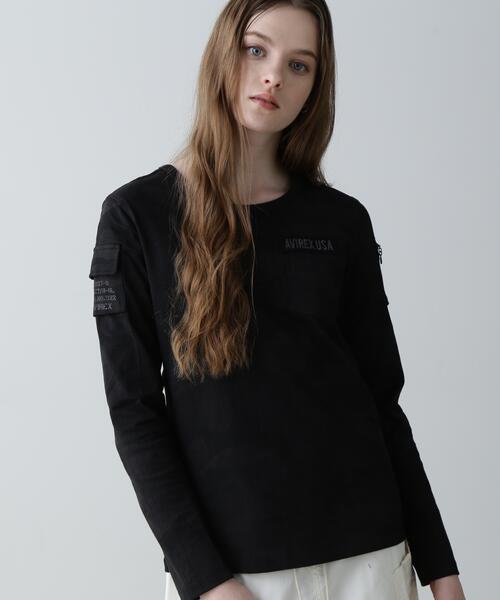 AVIREX(アヴィレックス)の「《価格改定商品》FATIGUE L/S T-SHIRT/ ファティーグロングスリーブTシャツ(Tシャツ/カットソー・メンズ・ホワイト/ブラック/ネイビー/その他3/ブラック系その他2/オリーブ系・S/M/L)」の19枚目の写真