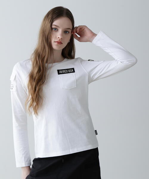 AVIREXアヴィレックス　まとめ売り140 トップス5点　ロンT スウェット AVIREX アヴィレックス N.Y. A.N.G PATCH ロングTシャツ ロンT