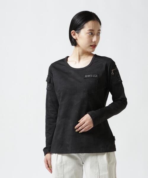 AVIREX(アヴィレックス)の「《価格改定商品》FATIGUE L/S T-SHIRT/ ファティーグロングスリーブTシャツ(Tシャツ/カットソー・メンズ・ホワイト/ブラック/ネイビー/その他3/ブラック系その他2/オリーブ系・S/M/L)」の21枚目の写真