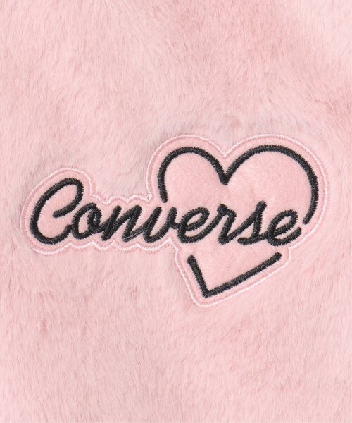 CONVERSE(コンバース)の「CONVERSE コンバース シャギーボアジャケット(130~160cm)(ブルゾン・キッズ・ピンク/ブラック・150/160/130/140)」の11枚目の写真