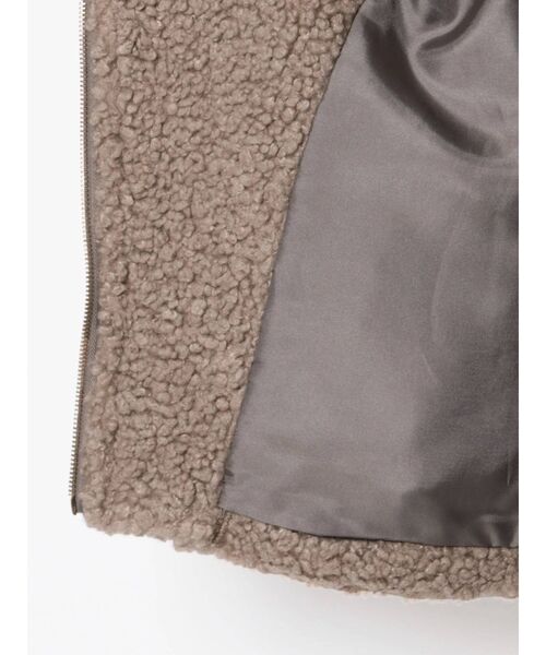 RESEXXY（リゼクシー）の「ボアライダースブルゾン（ブルゾン・レディース・アイボリー/ブラック/モカ・FREE）」の22枚目の写真