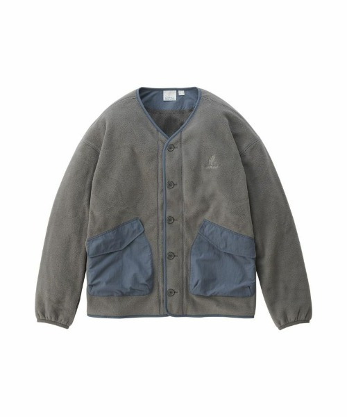 Gramicci(グラミチ)の「GRAMICCI/グラミチ 【EXCLUSIVE】Fleece Cardigan | フリースカーディガン(カーディガン/ボレロ・メンズ・ネイビー/グレー・L/M/XL/S)」の2枚目の写真