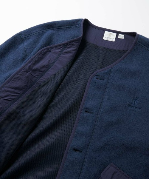 Gramicci(グラミチ)の「GRAMICCI/グラミチ 【EXCLUSIVE】Fleece Cardigan | フリースカーディガン(カーディガン/ボレロ・メンズ・ネイビー/グレー・L/M/XL/S)」の6枚目の写真