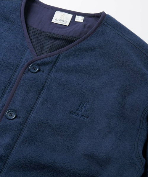 Gramicci(グラミチ)の「GRAMICCI/グラミチ 【EXCLUSIVE】Fleece Cardigan | フリースカーディガン(カーディガン/ボレロ・メンズ・ネイビー/グレー・L/M/XL/S)」の7枚目の写真