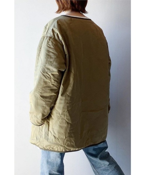 &. NOSTALGIA(アンドドットノスタルジア)の「【ZOZO限定】着れるキルティングライナー付きマウンテンパーカー M-65(マウンテンパーカー・レディース・アイボリー/ブラック/カーキ・FREE)」の14枚目の写真