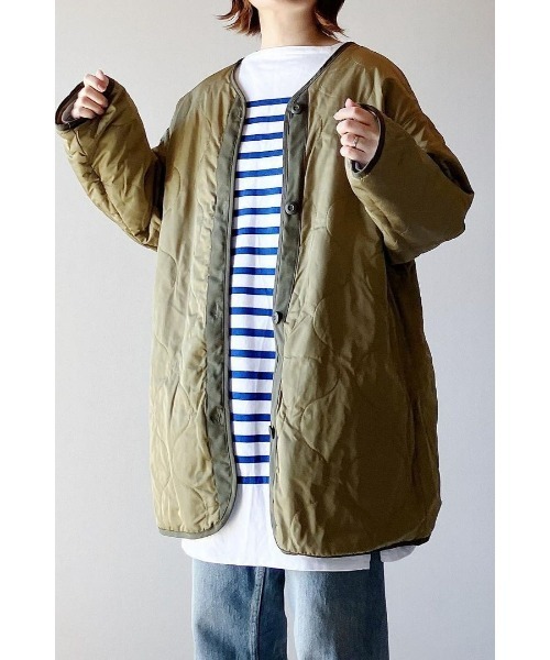 &. NOSTALGIA(アンドドットノスタルジア)の「【ZOZO限定】着れるキルティングライナー付きマウンテンパーカー M-65(マウンテンパーカー・レディース・アイボリー/ブラック/カーキ・FREE)」の15枚目の写真