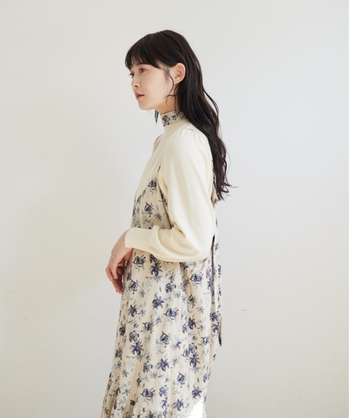 idem(イデム)の「flower velours onepiece/フラワーベロアキャミワンピース(ワンピース・レディース・ブラウン/ネイビー/アイボリー・FREE)」の22枚目の写真