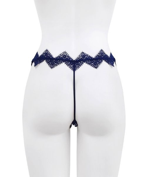 ANNEBRA(アンブラ)の「Zigzag2 モチーフレースソング(ショーツ・レディース・ネイビー/レッド・L/XL/M)」の8枚目の写真