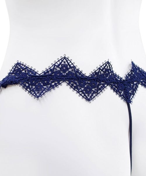 ANNEBRA(アンブラ)の「Zigzag2 モチーフレースソング(ショーツ・レディース・ネイビー/レッド・L/XL/M)」の9枚目の写真