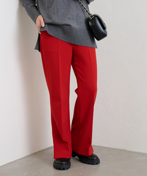 JOURNAL STANDARD（ジャーナルスタンダード）の「ダブルクロススリムパンツ（その他パンツ・レディース・ブラック/レッド・36/38）」の8枚目の写真