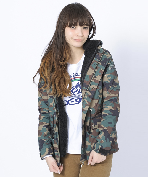X-girl（エックスガール）の「3WAY MOUNTAIN PARKA CAMO（マウンテンパーカー・レディース・カモフラージュ・1/2）」の9枚目の写真
