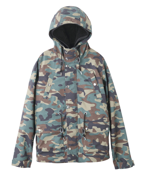 X-girl（エックスガール）の「3WAY MOUNTAIN PARKA CAMO（マウンテンパーカー・レディース・カモフラージュ・1/2）」の6枚目の写真