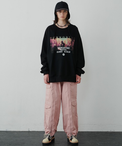 AIVER(アイバー)の「AIVER スクリームスウェット(スウェット・メンズ・グレイッシュブルー/ブラック・LARGE/SMALL/MEDIUM)」の12枚目の写真
