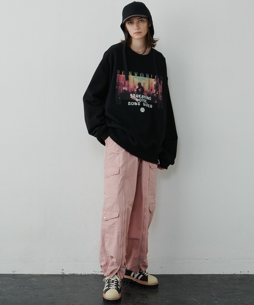 AIVER(アイバー)の「AIVER スクリームスウェット(スウェット・メンズ・グレイッシュブルー/ブラック・LARGE/SMALL/MEDIUM)」の16枚目の写真