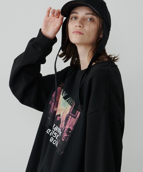 AIVER(アイバー)の「AIVER スクリームスウェット(スウェット・メンズ・グレイッシュブルー/ブラック・LARGE/SMALL/MEDIUM)」の9枚目の写真