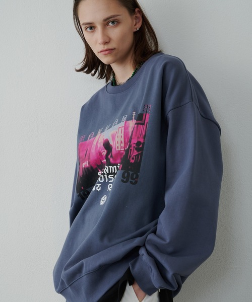 AIVER(アイバー)の「AIVER スクリームスウェット(スウェット・メンズ・グレイッシュブルー/ブラック・LARGE/SMALL/MEDIUM)」の18枚目の写真