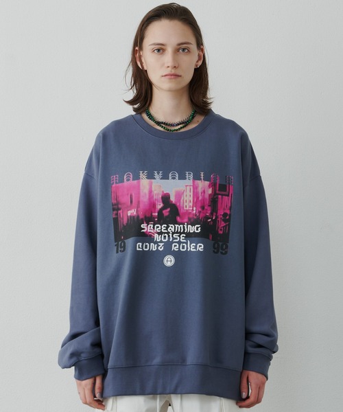 AIVER(アイバー)の「AIVER スクリームスウェット(スウェット・メンズ・グレイッシュブルー/ブラック・LARGE/SMALL/MEDIUM)」の17枚目の写真