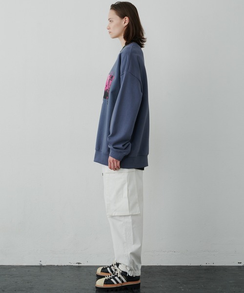 AIVER(アイバー)の「AIVER スクリームスウェット(スウェット・メンズ・グレイッシュブルー/ブラック・LARGE/SMALL/MEDIUM)」の22枚目の写真