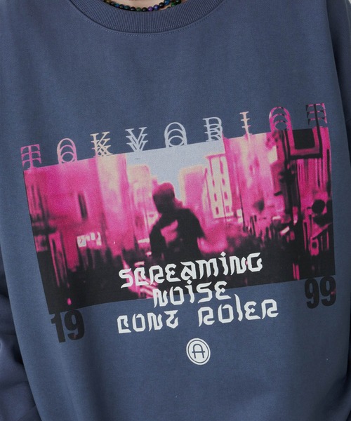 AIVER(アイバー)の「AIVER スクリームスウェット(スウェット・メンズ・グレイッシュブルー/ブラック・LARGE/SMALL/MEDIUM)」の20枚目の写真