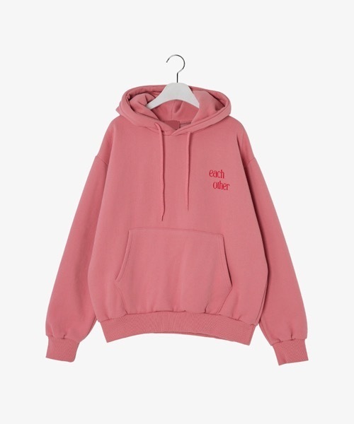 SONA（ソナ）の「SONYUNARA 英文プリントフード起毛パーカー（パーカー・レディース・ピンク/霜降りグレー/チャコールグレー・FREE）」の18枚目の写真