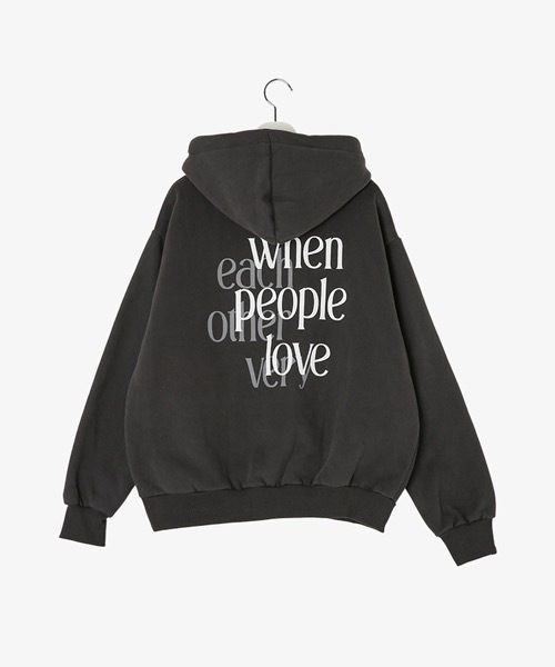 SONA（ソナ）の「SONYUNARA 英文プリントフード起毛パーカー（パーカー・レディース・ピンク/霜降りグレー/チャコールグレー・FREE）」の21枚目の写真