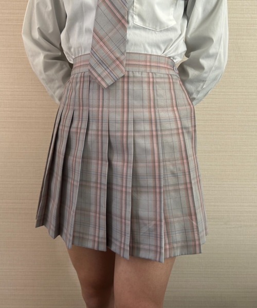 WEGO（ウィゴー）の「□□□WEGO/ポケット付きチェックプリーツ