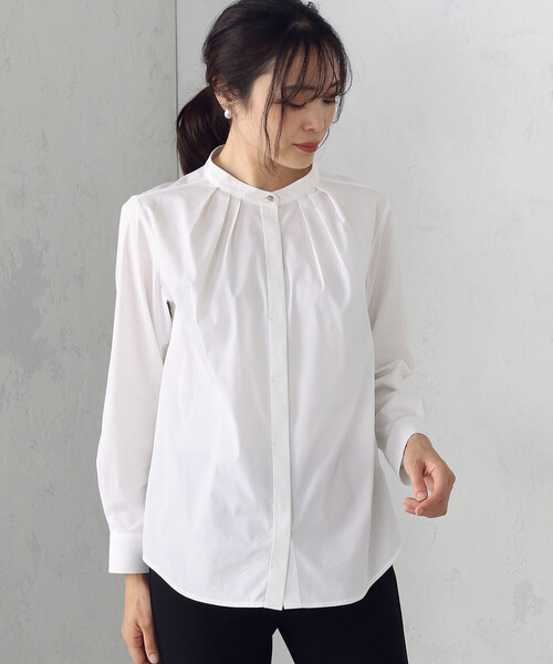 COMME CA ISM(コムサイズム)の「2WAY ボウタイシャツ(シャツ/ブラウス・レディース・ホワイト・MEDIUM/LARGE)」の4枚目の写真