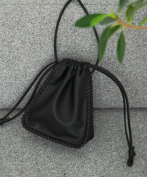 URBAN RESEARCH ROSSO（アーバンリサーチロッソ）の「ステッチデザインポシェット（ショルダーバッグ・レディース・オフホワイト/ラベンダー/ブラック・-）」の10枚目の写真